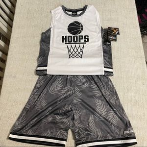 Spalding 2 Piece Boys Shorts & Muscle Tank Set